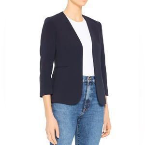 Theory Lindrayia Admiral Crepe Blazer - Navy - Size 4